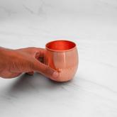 Pure Copper Modern Glass - Lacquered for Shine & Protection